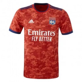 Jalkapallo Pelipaidat Olympique Lyonnais Vieraspaita 2021-2022 Lyhythihainen